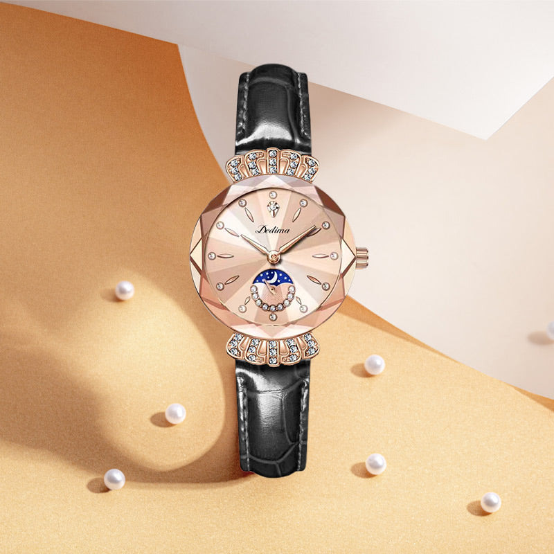 🎀Fashionable Diamond Moon Star Watch for Women