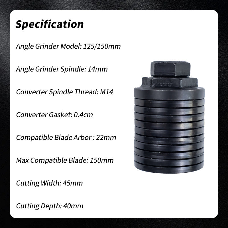 Angle Grinder to Slot Cutter Converter