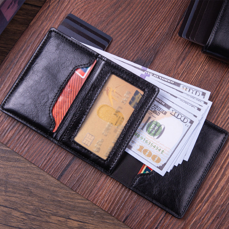 ✨LAST DAY ONLY 57% OFF🔥Men's Slim RFID Wallet with Smart Tracker Holder