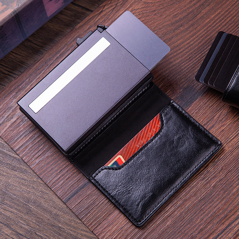 ✨LAST DAY ONLY 57% OFF🔥Men's Slim RFID Wallet with Smart Tracker Holder