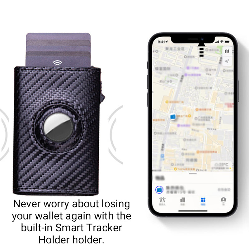 ✨LAST DAY ONLY 57% OFF🔥Men's Slim RFID Wallet with Smart Tracker Holder