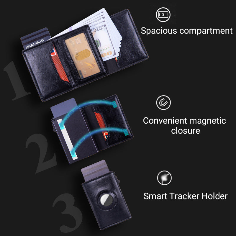✨LAST DAY ONLY 57% OFF🔥Men's Slim RFID Wallet with Smart Tracker Holder