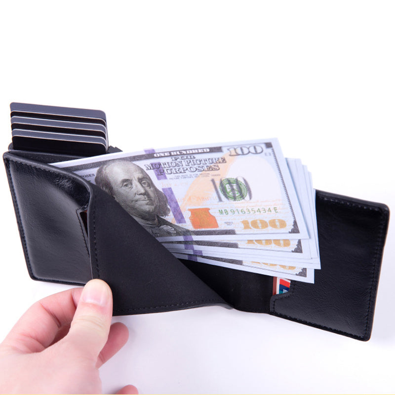 ✨LAST DAY ONLY 57% OFF🔥Men's Slim RFID Wallet with Smart Tracker Holder