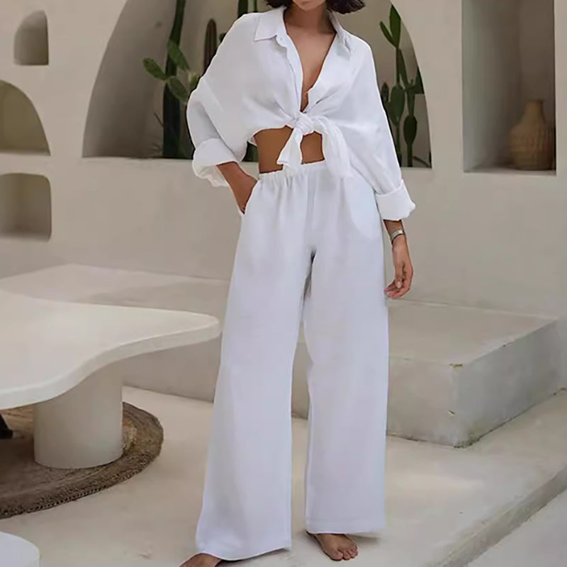 🔥2025 NEW SALES - 50% OFF🔥Women's Cotton-Linen Oversized Two-Piece Set