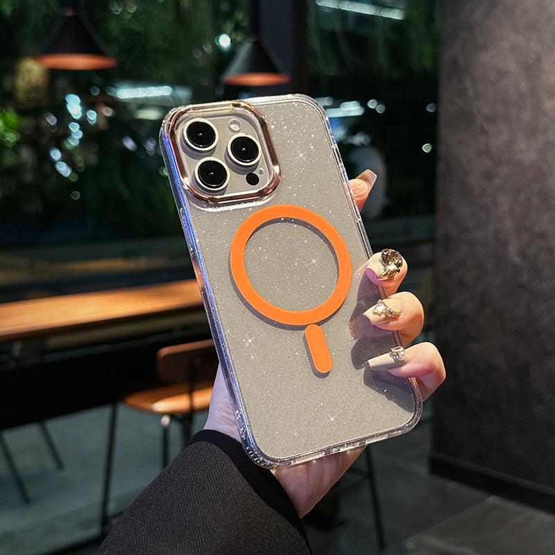Fashion Star Glitter Magnetic Phone Case