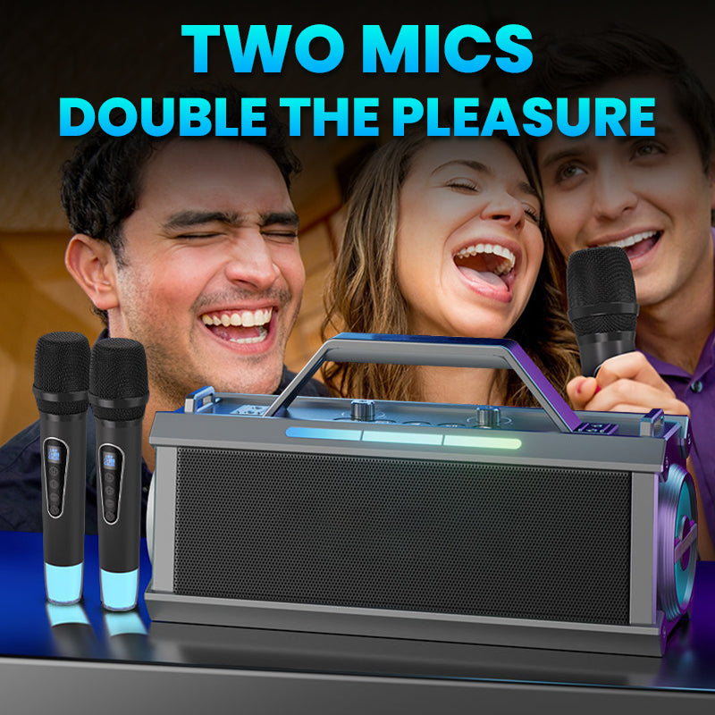 🔥2025 NEW SALES - 50% OFF🔥200W Bluetooth Karaoke Speaker with Wireless Microphone