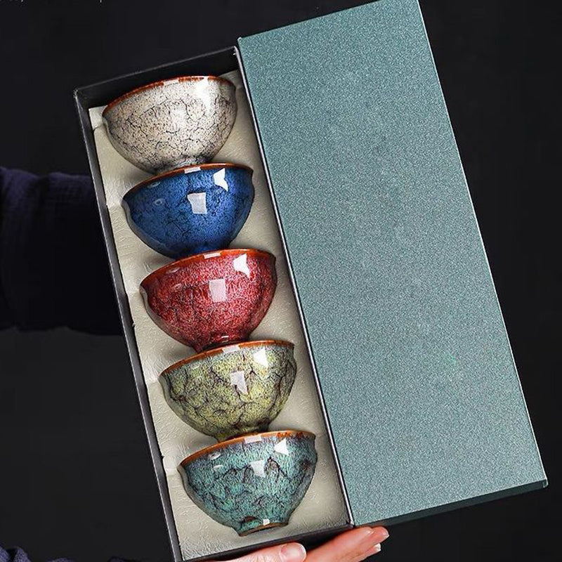 Traditional Ceramic Tea Cup Set