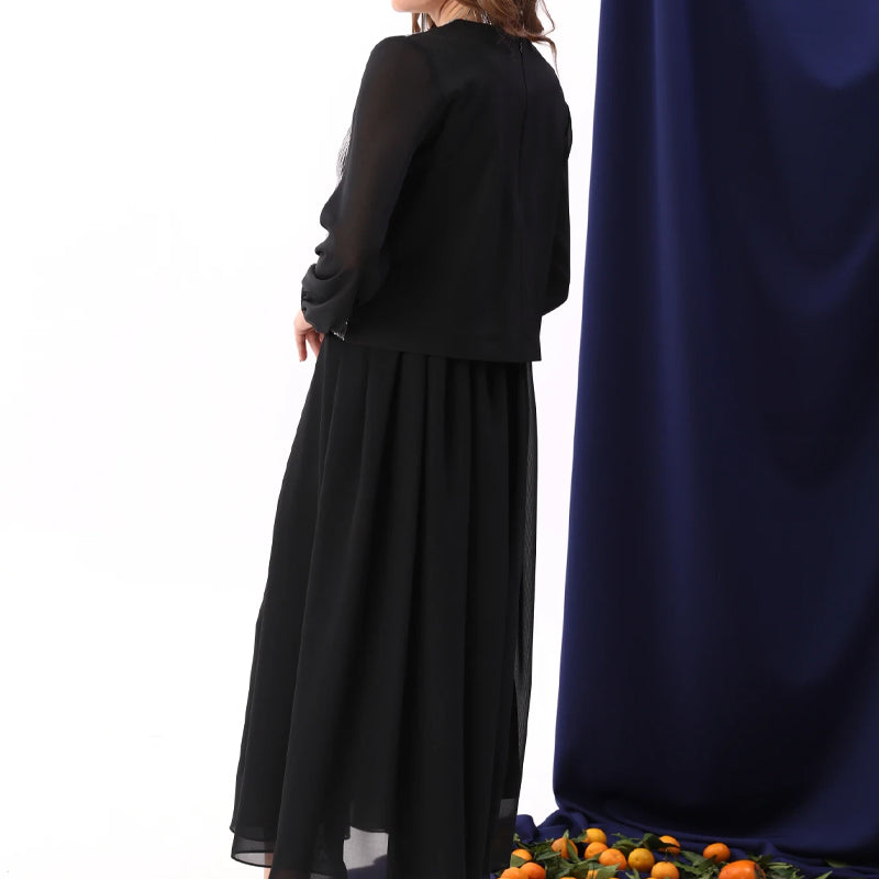 Women's Elegant Sequins Chiffon Dress