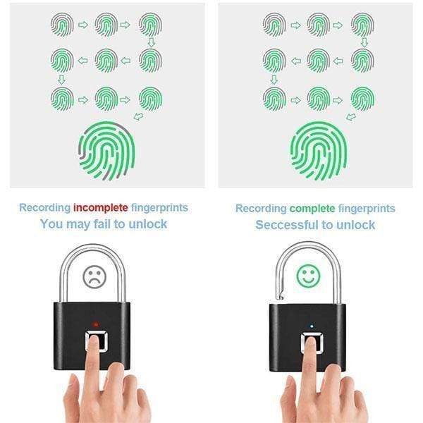 💥🔒Portable fingerprint lock, smart door lock with anti-theft protection