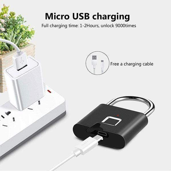 💥🔒Portable fingerprint lock, smart door lock with anti-theft protection