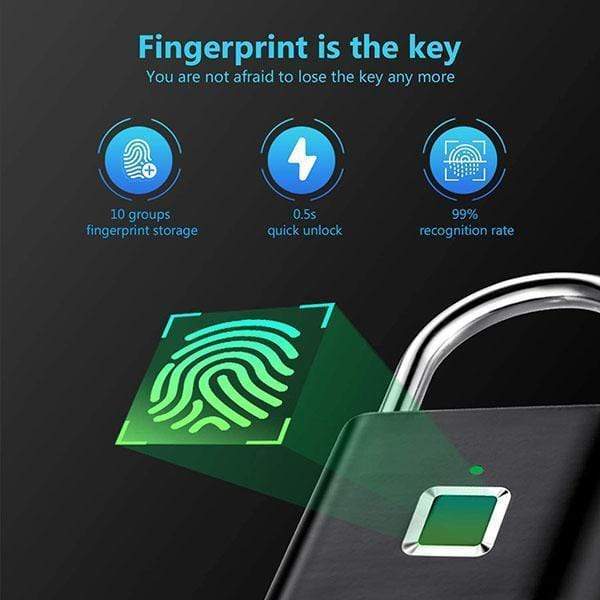 💥🔒Portable fingerprint lock, smart door lock with anti-theft protection