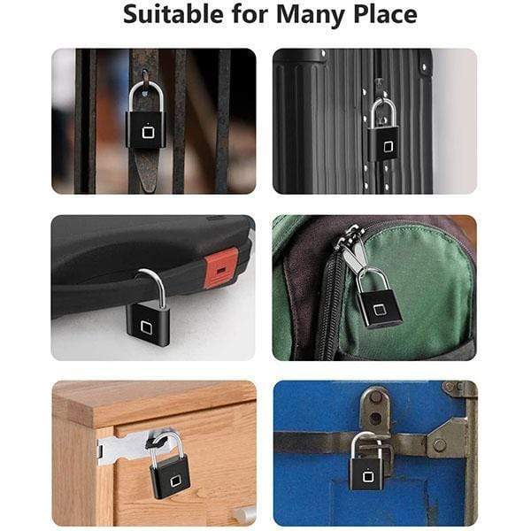 💥🔒Portable fingerprint lock, smart door lock with anti-theft protection