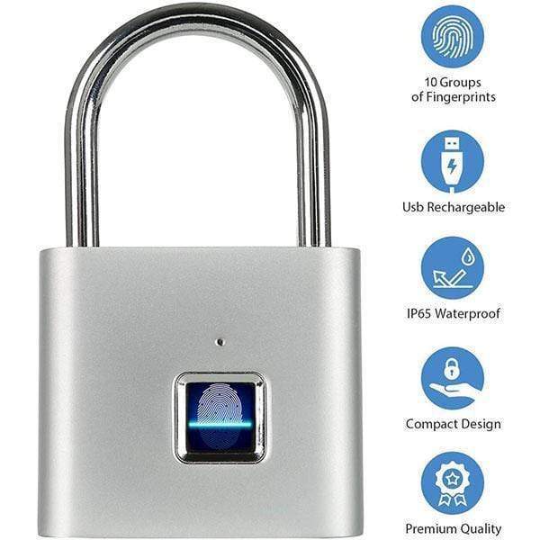 💥🔒Portable fingerprint lock, smart door lock with anti-theft protection