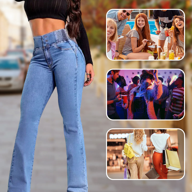 💖TOP DEAL💖Stretch flare jeans with a high waist