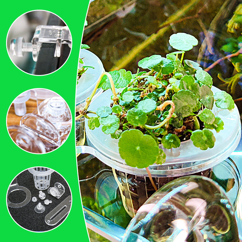 Multi-use Plant Hydroponic Transparent Clamp Basket