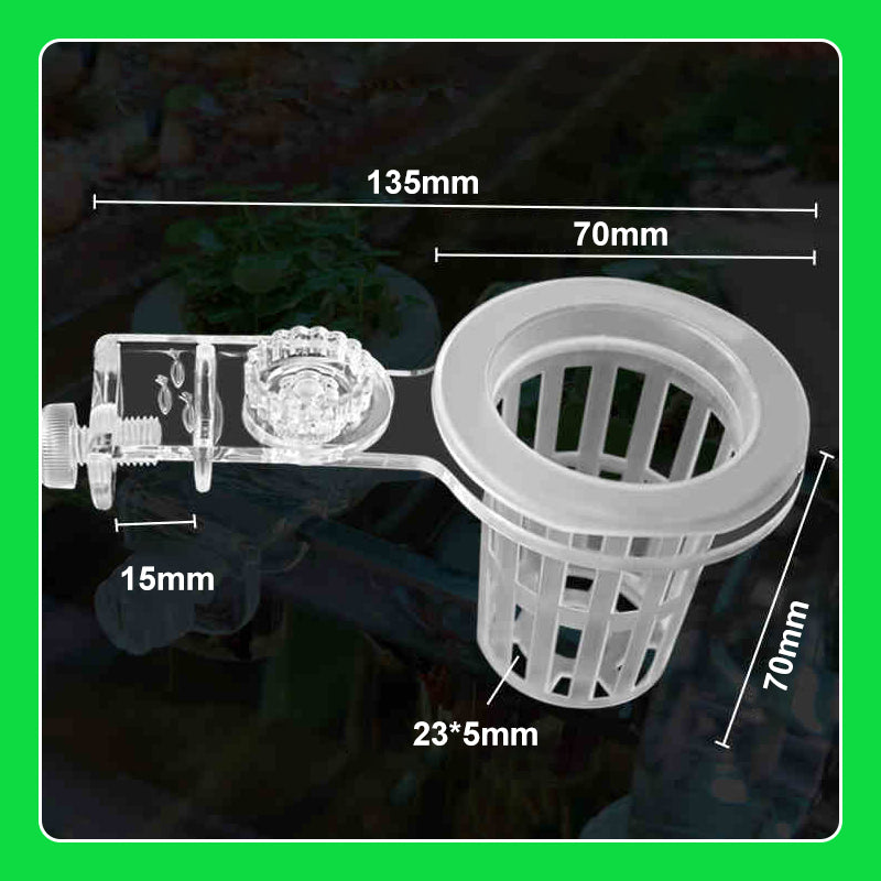 Multi-use Plant Hydroponic Transparent Clamp Basket