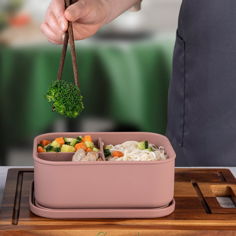 🍚Microwave-Safe Compartmentalized Silicone Lunch Box