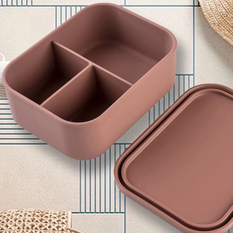 🍚Microwave-Safe Compartmentalized Silicone Lunch Box