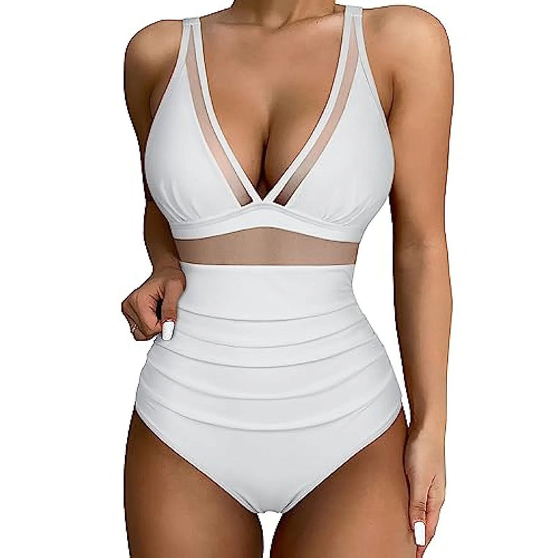 💥Last Day Special Sale 50% OFF🩱Sexy Mesh Tummy Control Swimsuit