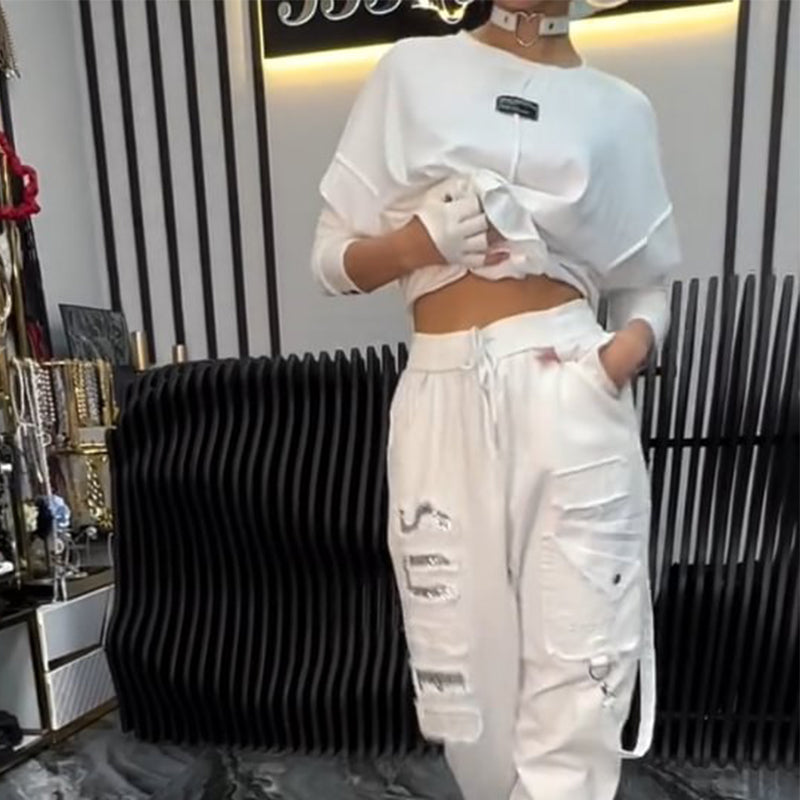 🎁 Hot Sale 49% OFF 🔥 Women's Casual Letter Print Top & Pants (2-Piece Set)
