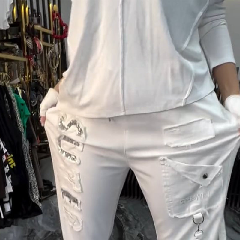 🎁 Hot Sale 49% OFF 🔥 Women's Casual Letter Print Top & Pants (2-Piece Set)