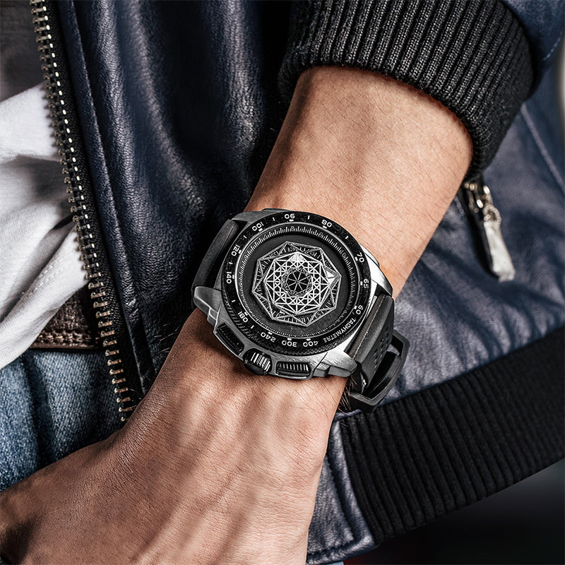 Men’s Luminous Silicone Quartz Watch