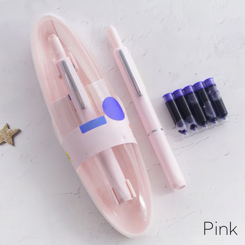 🎁 Best gift idea-Upgrade your writing!🔥Retractable Fountain Pen