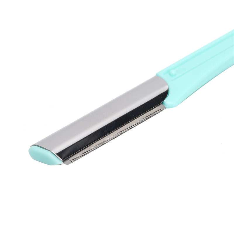 Stainless Steel Eyebrow Razor with Protective Cover