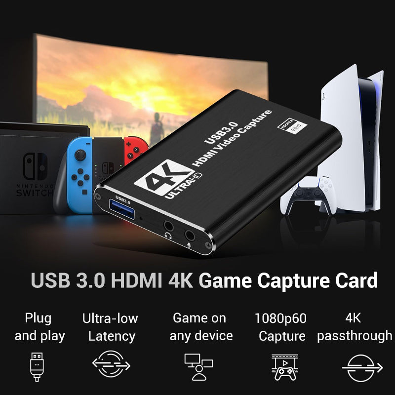 USB 3.0 HDMI 4K Game Capture Card