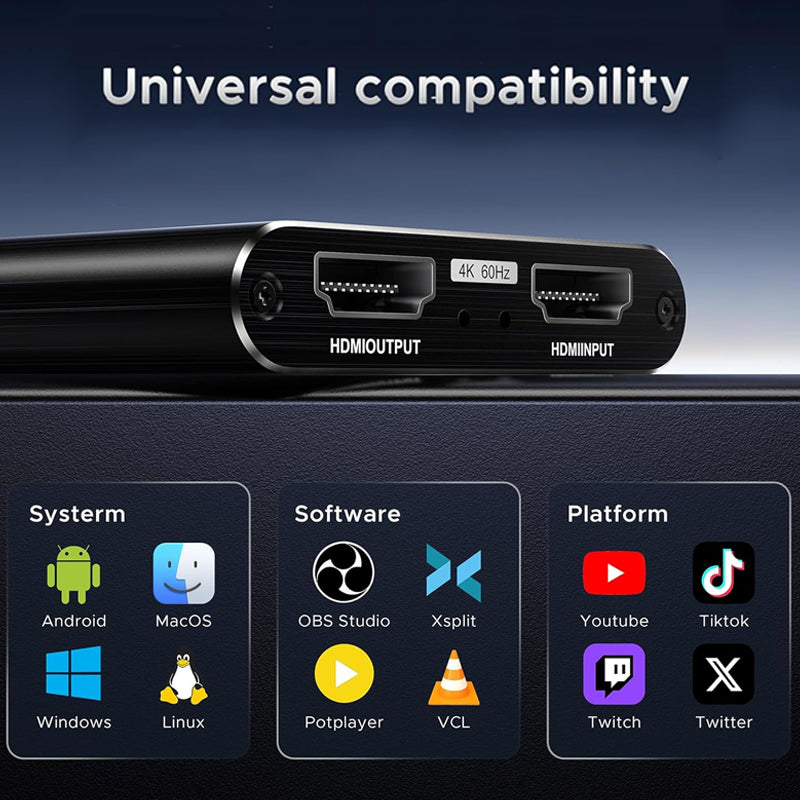 USB 3.0 HDMI 4K Game Capture Card