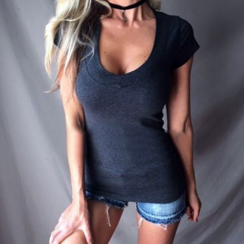 🎉2025 New Products Hot Sale✨Women's Summer Deep V Neck Slim Tops