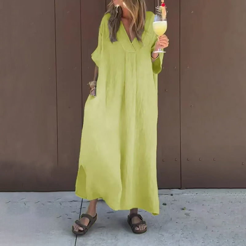 ⏳ Limited time 50% OFF! 💥Casual Flowy V-neck Dress For Women