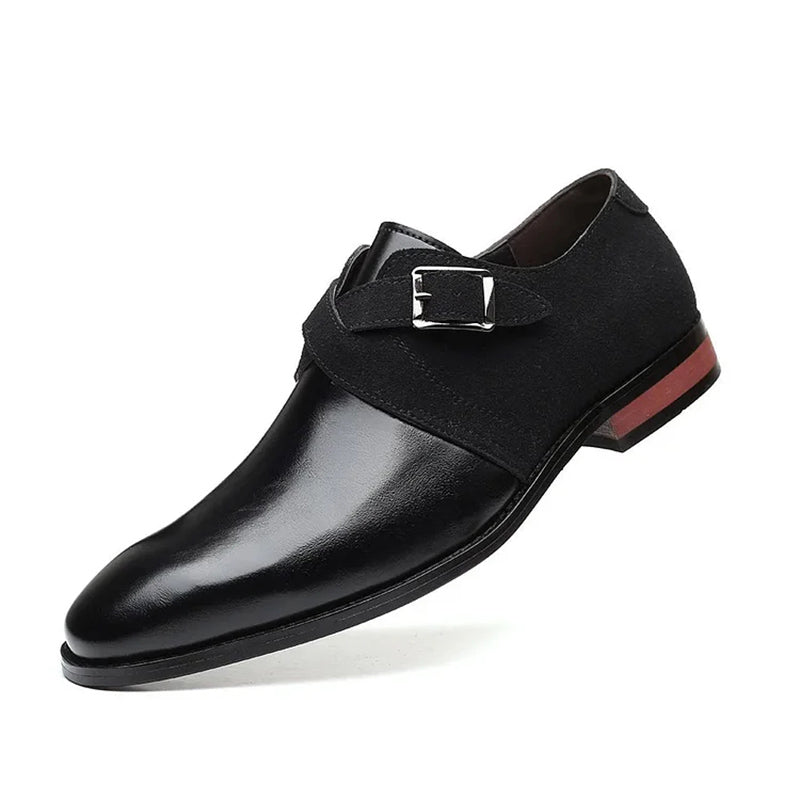 🎁 Hot Sale✈️ Free shipping✈️ 👞 Men's Fashion Color-Block Leather Shoes – Stylish, Bold & Timeless! ✨