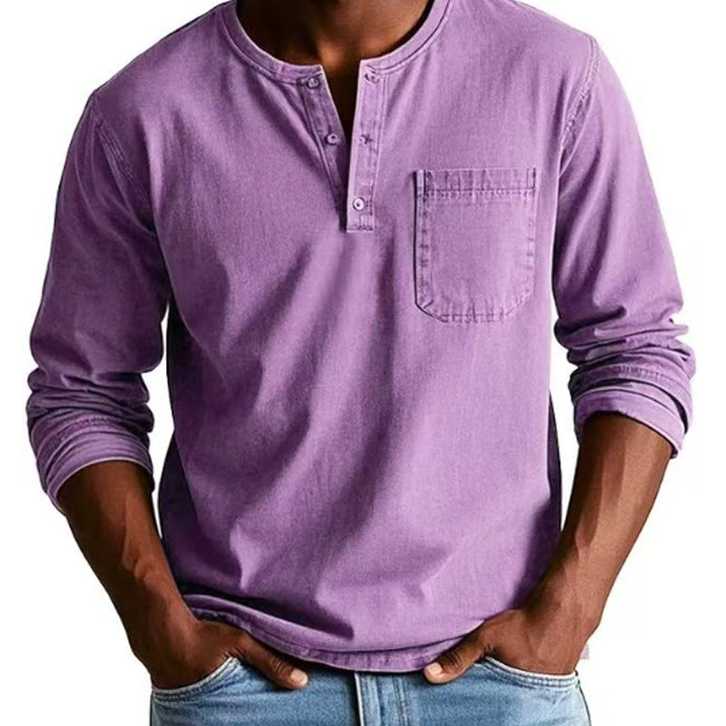 🔥SPRING HOT SALE 49% OFF🔥Men's Fashion Vintage Distressed Pocket Long-Sleeve Shirt