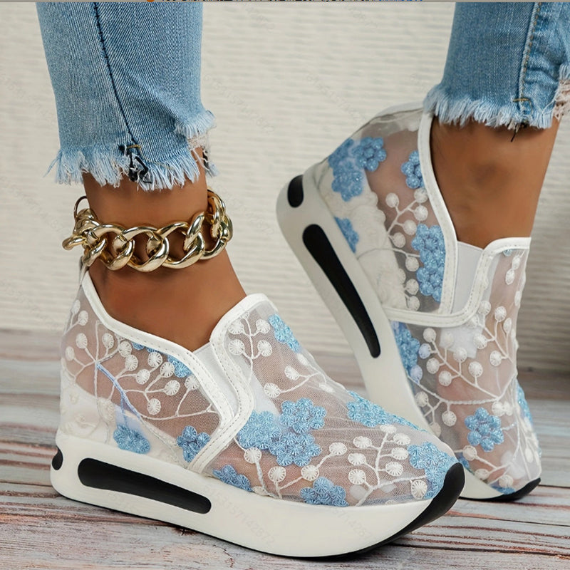 Women's Casual Mesh Breathable Thick Sole Shoes