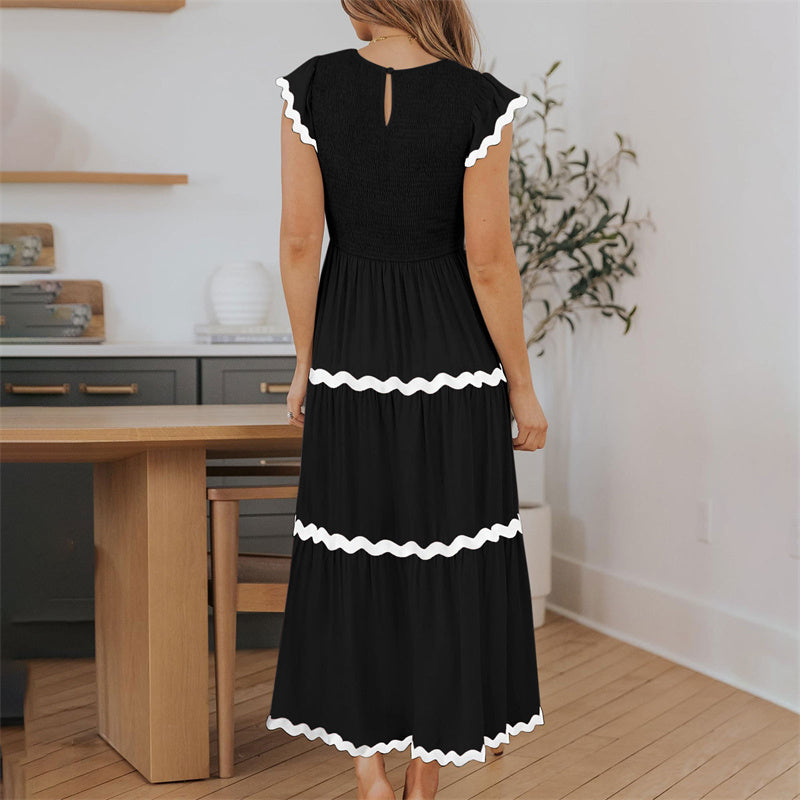 Women's Flowy Tiered Dress with Pockets
