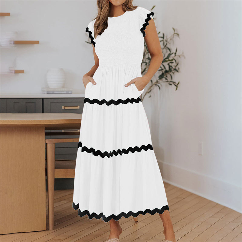 Women's Flowy Tiered Dress with Pockets
