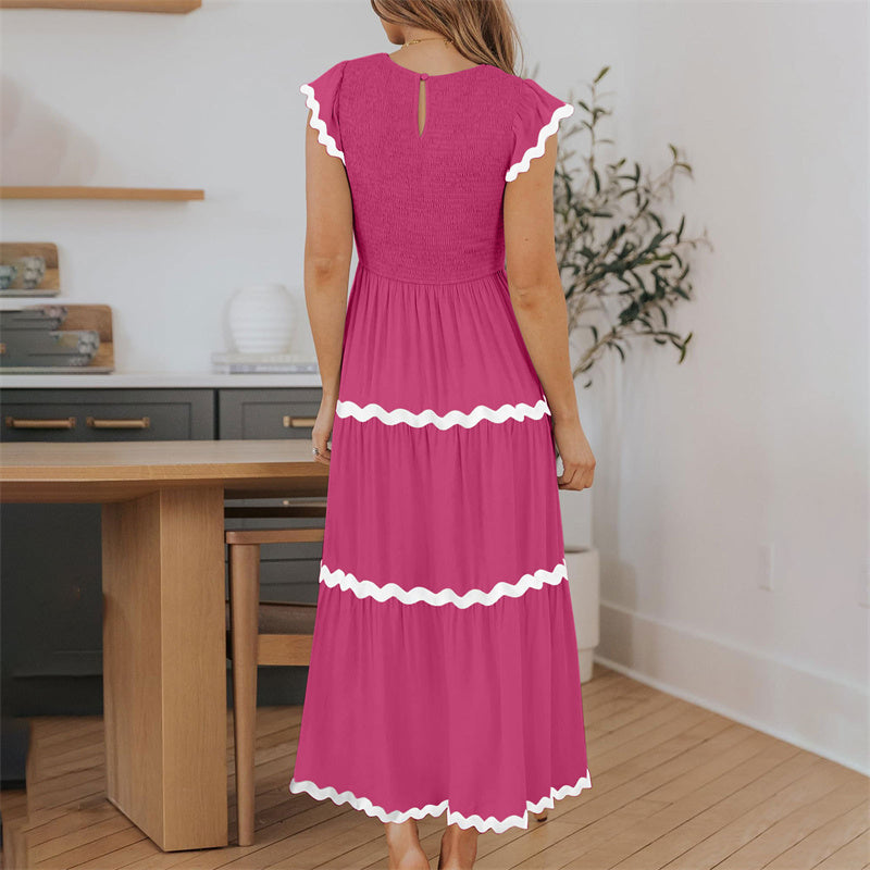 Women's Flowy Tiered Dress with Pockets