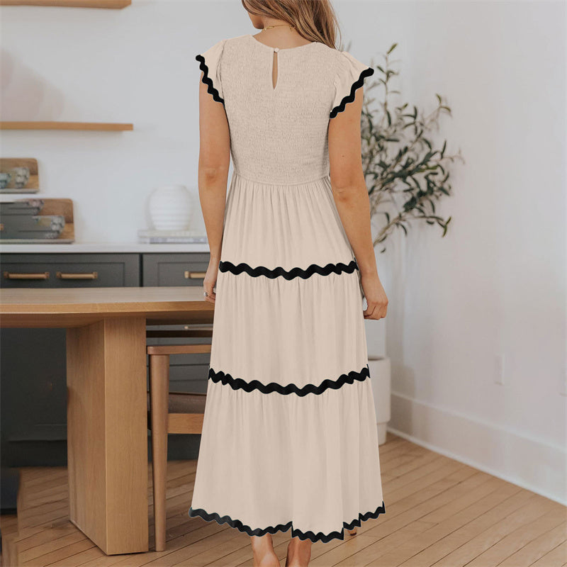 Women's Flowy Tiered Dress with Pockets