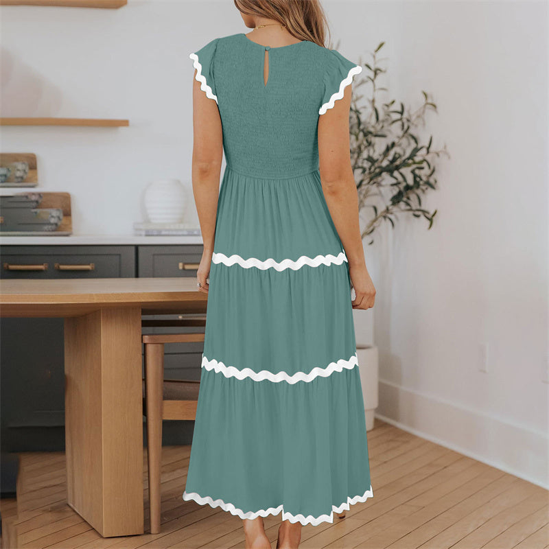 Women's Flowy Tiered Dress with Pockets