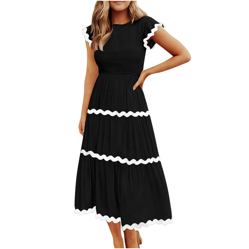 Women's Flowy Tiered Dress with Pockets