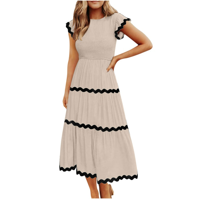 Women's Flowy Tiered Dress with Pockets