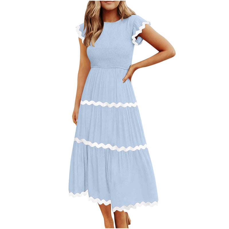 Women's Flowy Tiered Dress with Pockets