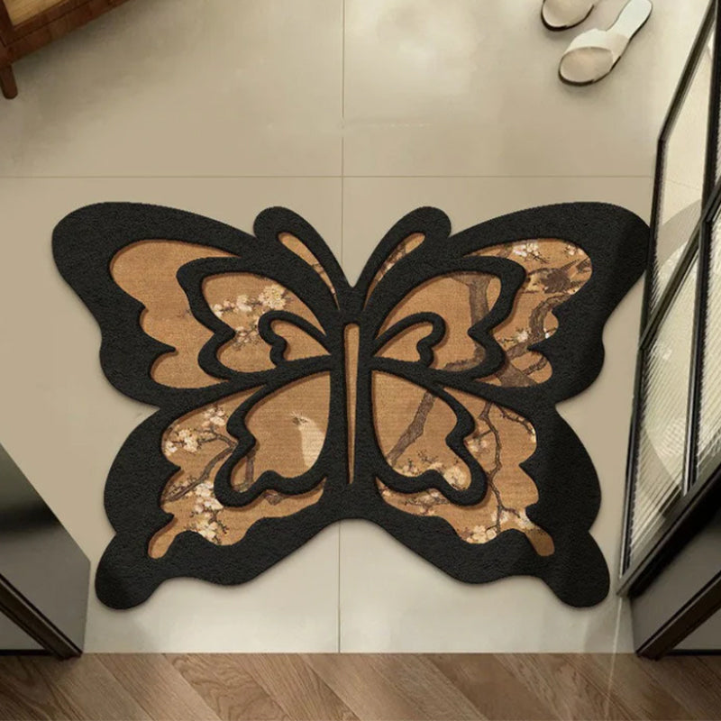 Retro Butterfly Diatomite Mat – Quick Drying & Non-Slip