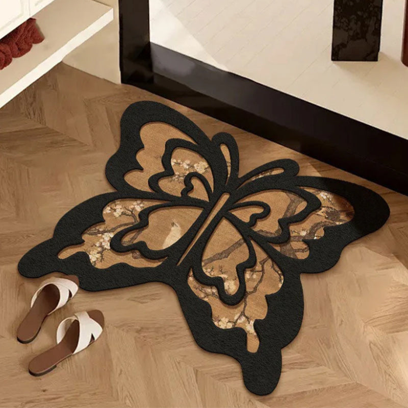 Retro Butterfly Diatomite Mat – Quick Drying & Non-Slip