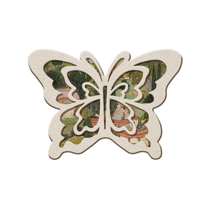 Retro Butterfly Diatomite Mat – Quick Drying & Non-Slip