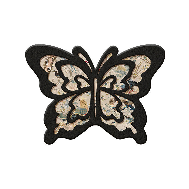 Retro Butterfly Diatomite Mat – Quick Drying & Non-Slip