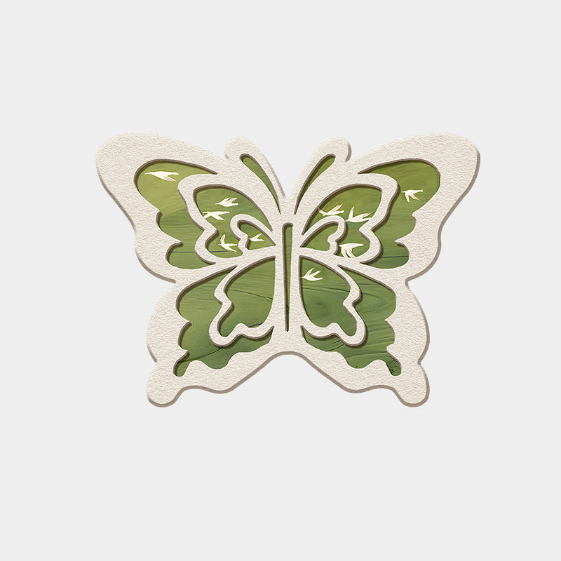 Retro Butterfly Diatomite Mat – Quick Drying & Non-Slip