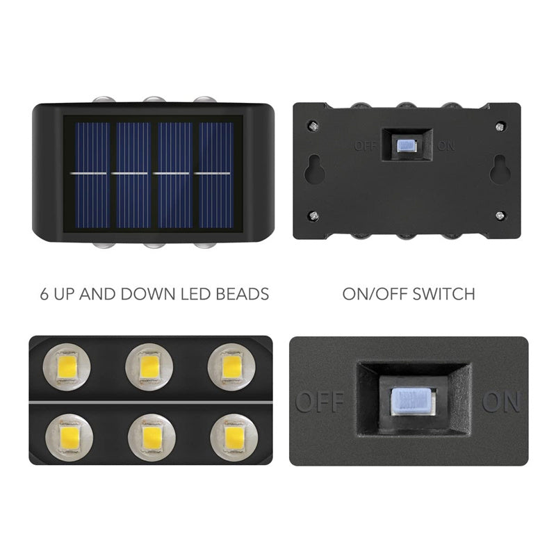 Solar Powered Up & Down Wall Light