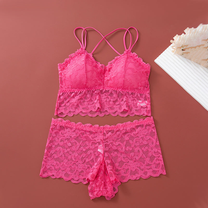 ⏳ Limited time 50% off! 💥Women's Lace Bralette and Panty Set(The more you buy, the higher the discount)